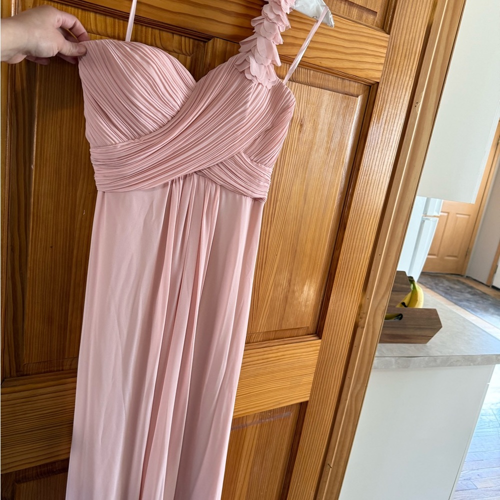 Ever Pretty One Shoulder Pink Dress